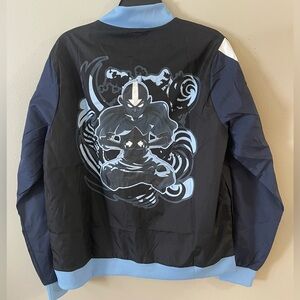 Avatar Men's Black and Blue Bomber Jacket